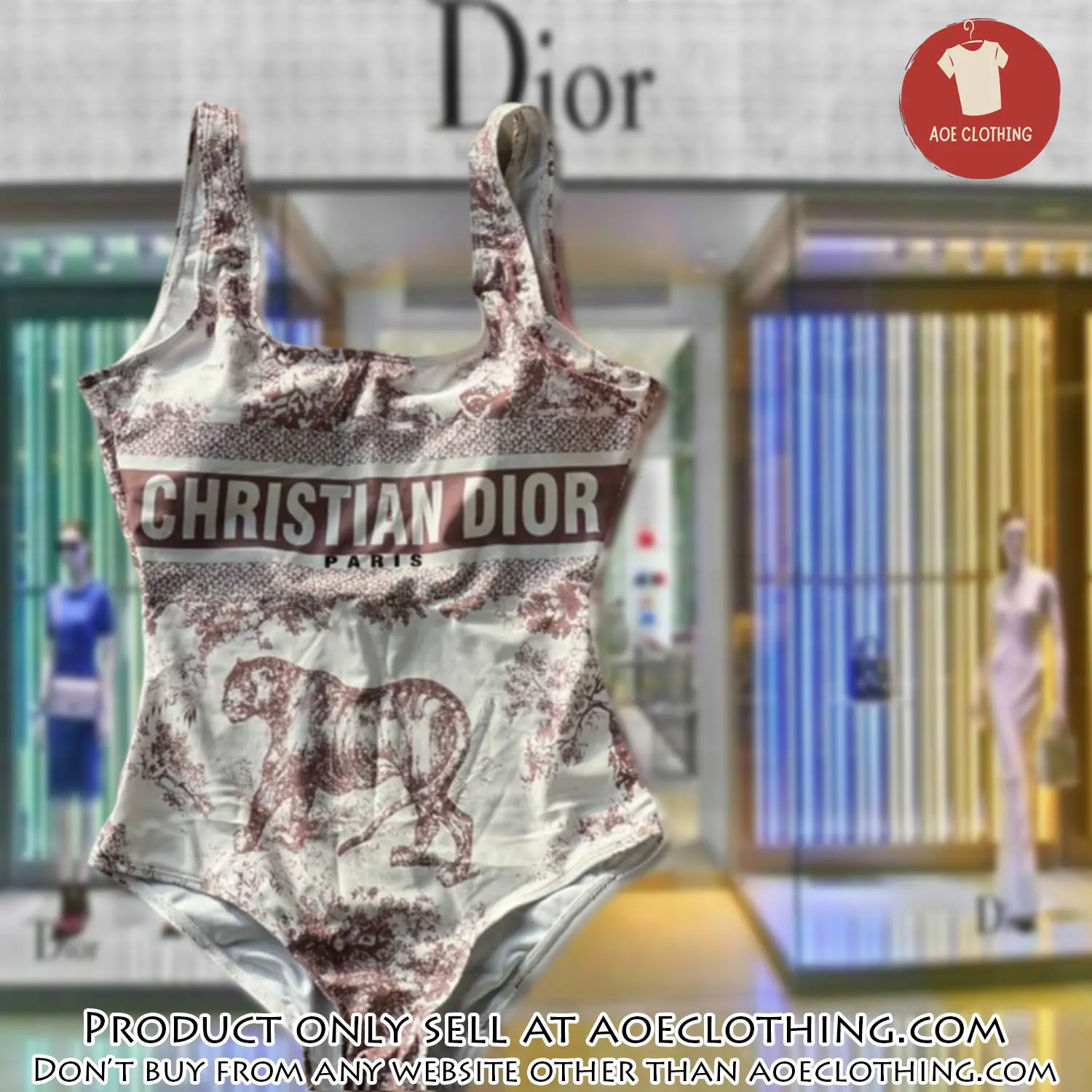 Christian dior swimwear beachwear one piece swimsuit osw1050 aoe2547190